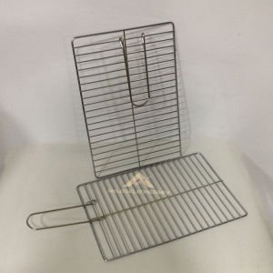 Katlanır Laptop Izgara Paslanmaz Krom Ayaklı ve Galvanis Kaplama Saclı Mangal Keyfi 46x27cm