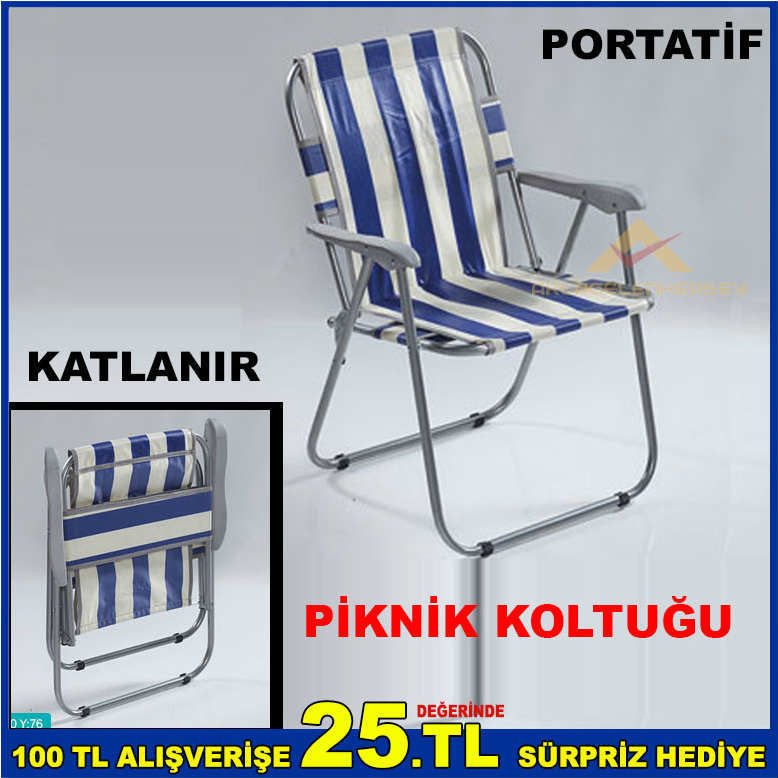 KATLANIR PORTATİF PİKNİK KAMP PLAJ SANDALYESİ