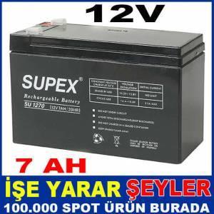 SP-127 SUPEX BATARYA KURU AKÜ12V 7AH SUPEX