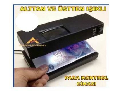 Alttan Ve Üstten Işıklı Büyüteç İle 2 Mor Işık Para Kontrol Cihazı Ultraviole Para Dedektörü