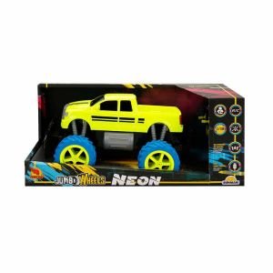 1:18 Uzaktan Kumandalı Neon Jumbo Weels USB Şarjlı Araba 26 cm. 1 adet
