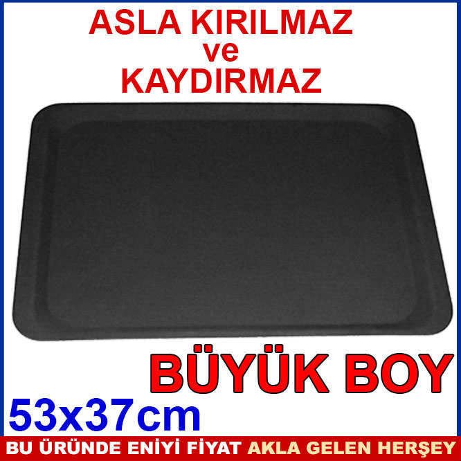 BÜYÜK BOY KIRILMAZ KAYDIRMAZ 53cm SERVİS TEPSİSİ -2
