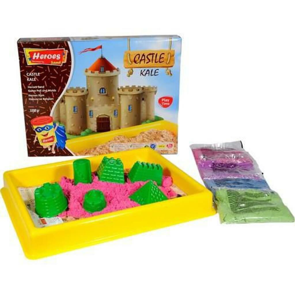 Heroes Büyük Havuzlu Kale Kalıplar Kumlu 1000 gram KUM-011 BECERİ