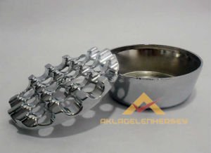 PASLANMAZ IZGARA DÖKÜM KÜL TABLASI YUVARLAK-KROM