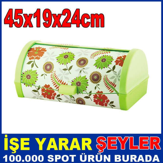 45x24 CM DESENLİ EKMEK SAKLAMA KABI EKMEKLİK