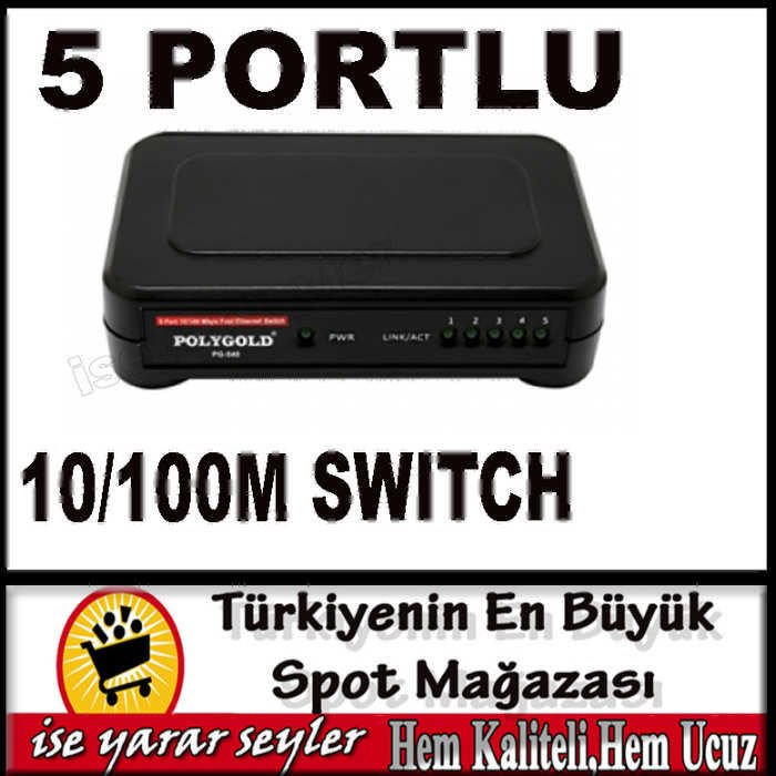 POLYGOLD PG-540 5 PORTLU MODEM ÇOKLAYICI