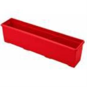 1.KALİTE PLASTİKTEN ÜRETİM 50cm DİKDÖRTGEN RENKLİ PLASTİK BALKON SAKSISI RENGARENK ÇİÇEK SAKSI -2 kırmızı