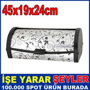 45x24cm METALİZE  EKMEK SAKLAMA KABI EKMEKLİK