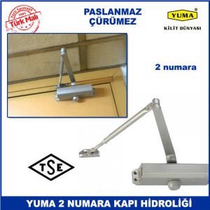 TSE Garantili Paslanmaz Çürümez 2 Numara Kapı Hidroliği - Kapı Yayı - 25-45 kg Kapılar İçin