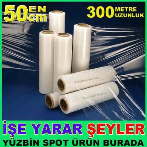 17MİKRON 50cm ENinde 300 metre STREÇ FİLM