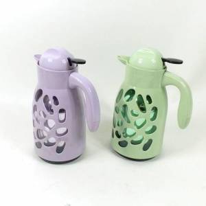 Cam İç Hazneli Sıcak Soğuk Muhafazalı 1.2 litre Sürahi Tip Termos - Renkli Dekoratif Termos