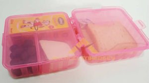 ÇOK FONKSİYONLU BESLENME KABI PRATİK BESLENME KUTUSU PEMBE