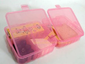 ÇOK FONKSİYONLU BESLENME KABI PRATİK BESLENME KUTUSU PEMBE