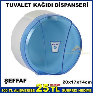 PRATİK ŞEFFAF MODEL TUVALET KAĞIDI DİSPANSERİ