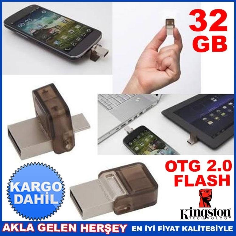 KINGSTON 32GB MİCRODUO USB 2.0 OTG USB BELLEK KD