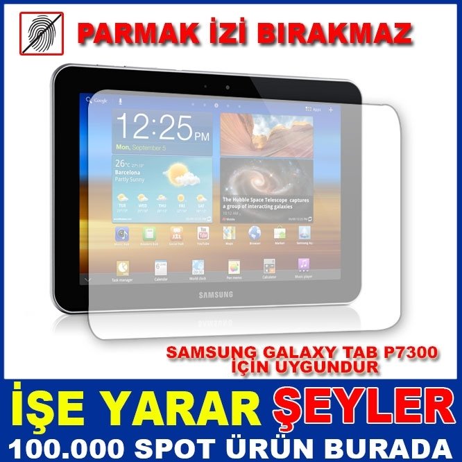 ÜCRETSİZ KARGO İLE SAMSUNG GALAXY TAB P7300 TABLET EKRAN KORUYUCU