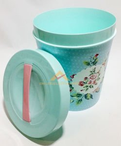 7 LİTRE YUVARLAK HAVA ALABİLEN SAKLAMA KABI VE ERZAK KUTUSU