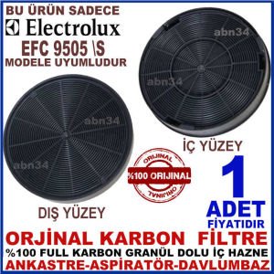 ELECTROLUX ANKASTRE DAVLUMBAZ FİLTRESİ ELECTROLUX EFC 9505 \S DAVLUMBAZ İÇİN GRANÜL KARBONLU FİLTRE