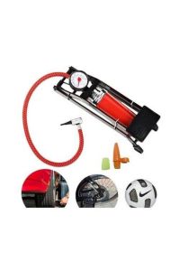 Tekerlek ve Top Şişirmek İçin Birebir Kaliteli Basınç Göstergeli Ayak Pompası Lastik Hava Pompası