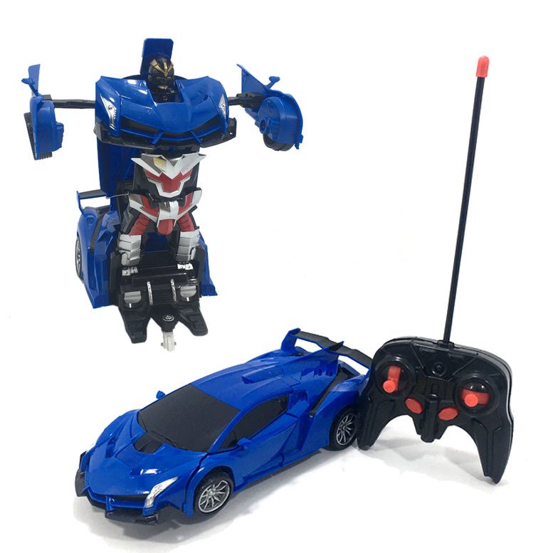 Uzaktan Kumandalı 360° Döner Robota Dönüşen Şarjlı Oyuncak Araba Full Fonksiyon Işıklı Transformers