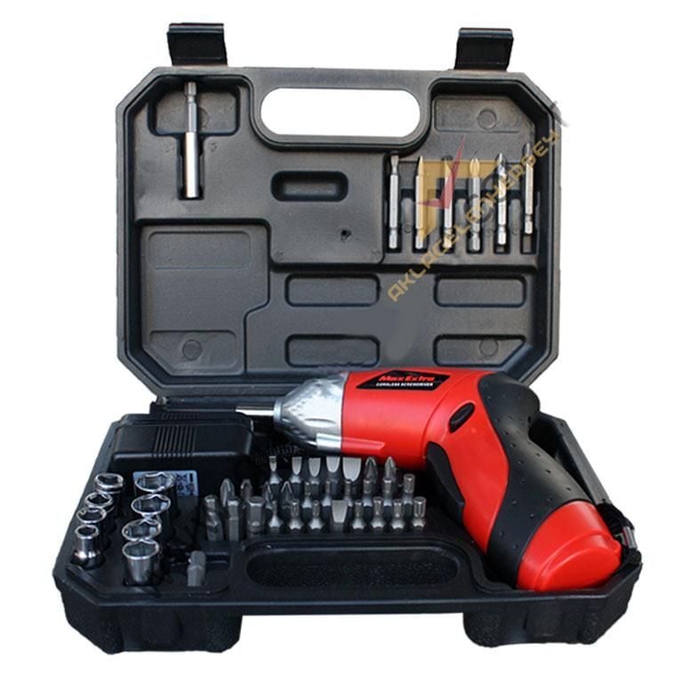ÖZEL ÇANTALI 44 PARÇA 4.8V ŞARJLI TORNAVİDA SETİ