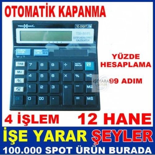 Technomax Tm-6551 Elektronik Hesap Makinesi