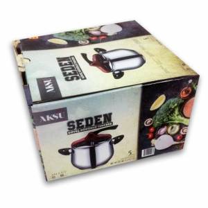 Aksu Seden 5 litre Güveç Düdüklü Tenceresi 18-10 Paslanmaz Çelik Garantili