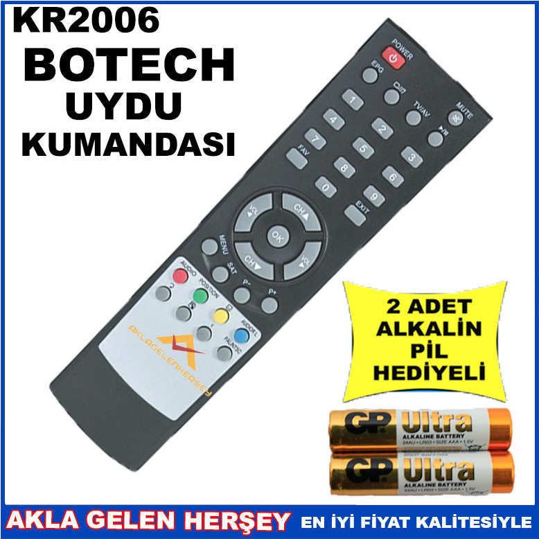 BOTECH UYDU CİHAZI Receiver KUMANDASI KR2006
