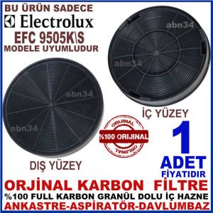 ELECTROLUX ANKASTRE DAVLUMBAZ FİLTRESİ ELECTROLUX EFC 9505K\S DAVLUMBAZ İÇİN GRANÜL KARBONLU FİLTRE