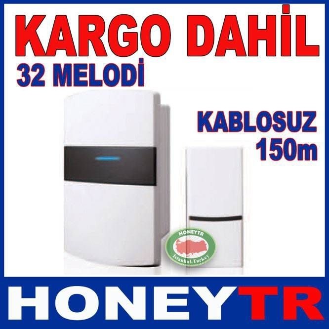 UZAKTAN KUMANDALI BEYAZ LÜKS KAPI ZİLİ KD