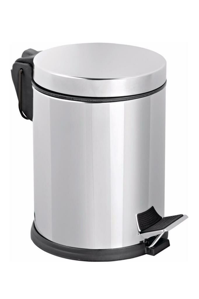 Paslanmaz Çelik 21x26 5 Litre Sağlam ve Kaliteli Pedallı Çöp Kovası