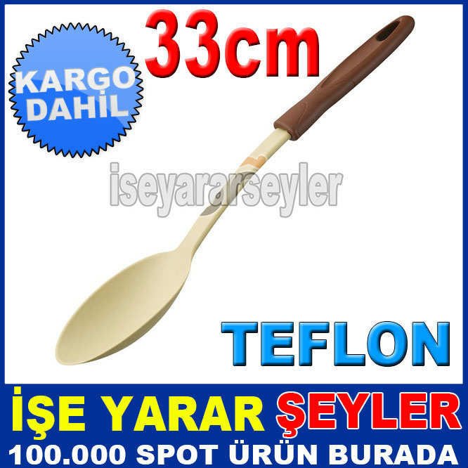 Teflon ve granit tencerelerle tavalara özel çizmeyen ısıya dayanıklı malzeme KAŞIK ÇİZMEZ TEFLON KD