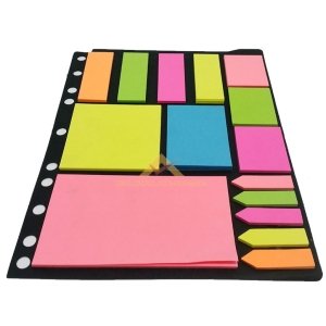 15 FARKLI ÖLÇÜ VE RENKLERDE 375 YAPRAK YAPIŞKANLI KAĞIT POST-IT