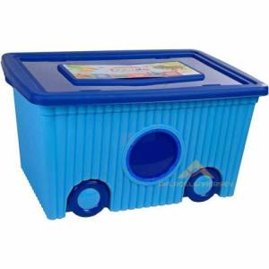 Flora Büyükboy Tekerlekli Renkli Oyuncak Kutusu