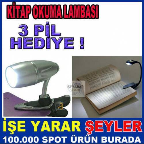 Tek Ledli Net Işıklı Kitap Okuma Lambası