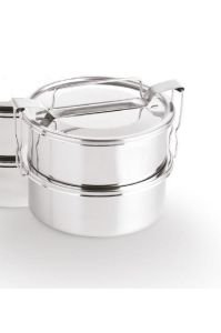 Paslanmaz Çelik 2li Sefer Tası 1 Lt Tek Kişilik Yemek Taşıma Kabı 500ml x2 Isıtılabilir %100 Metal