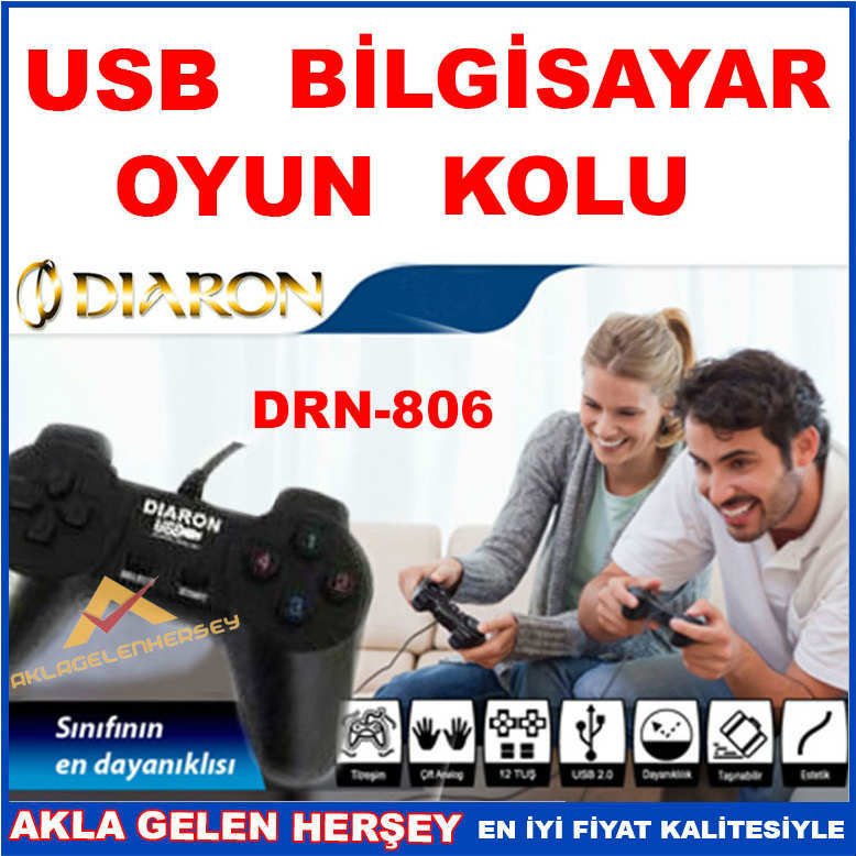 DIARON DRN-806 TUŞLU BİLGİSAYAR USB OYUN KOLU