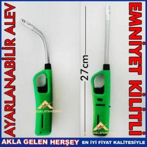 Teleskobik Uçlu Emniyet Kilitli Mutfak Çakmağı