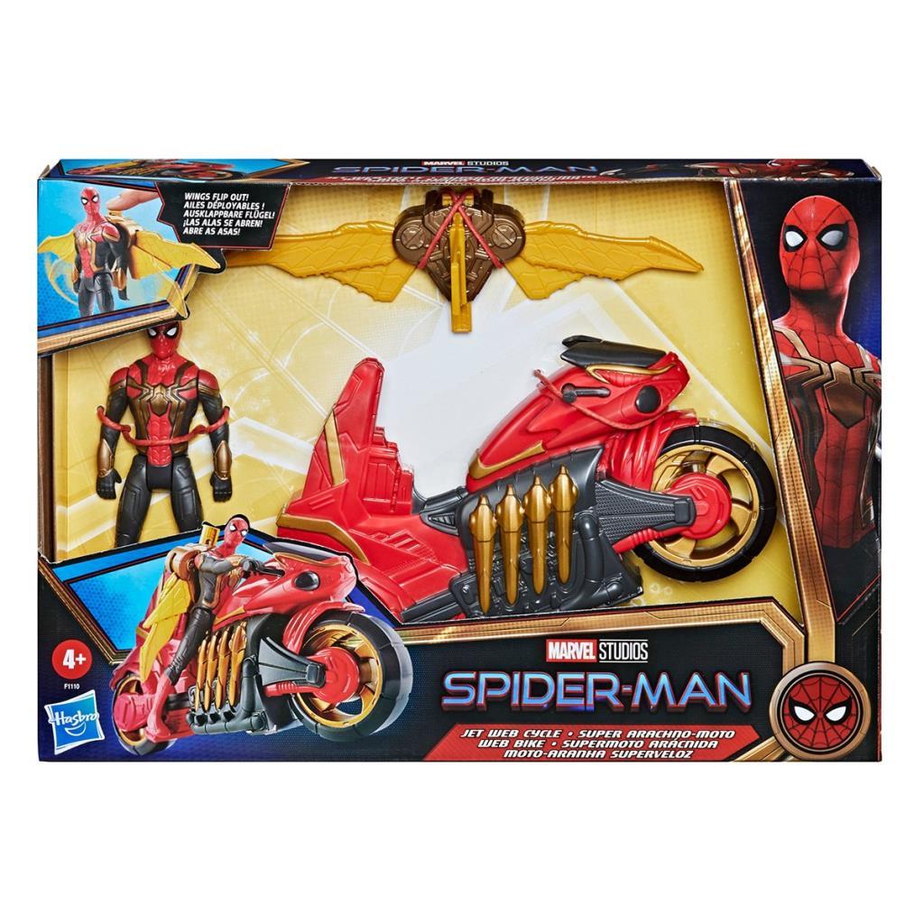 F1110 Spider-Man 15 cm Figür ve Süper Örümcek Motosiklet, +4 yaş