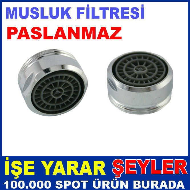 14mm PASLANMAZ MUSLUK UCU FİLTRESİ PERLATÖR