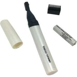 İnter Mac3 İnce Uçlu Oynar Başlı Burun Kulak Kaş Tıraş Makinesi Boy Ölçü Aparatlı Alkalin Pil Dahil