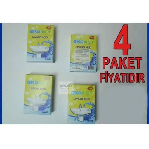 4 Paket Sihirli Lavabo Açıcı Seti Süper Güçlü