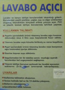 4 Paket Sihirli Lavabo Açıcı Seti Süper Güçlü