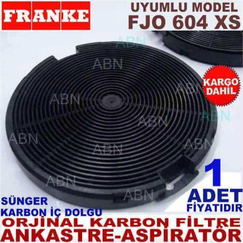 Franke Ankastre Davlumbaz Filtresi Franke Fjo 604 Xs Model Davlumbaz İçin Süngerli Karbon Filtre