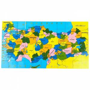 Eğitici Puzzle Türkiye Haritası 67 Parça Kaliteli Plastik