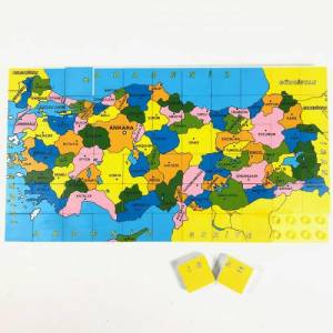 Eğitici Puzzle Türkiye Haritası 67 Parça Kaliteli Plastik