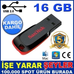 SANDİSK 16GB ULTRA HIZLI USB BELLEK FLASH DİSK KD
