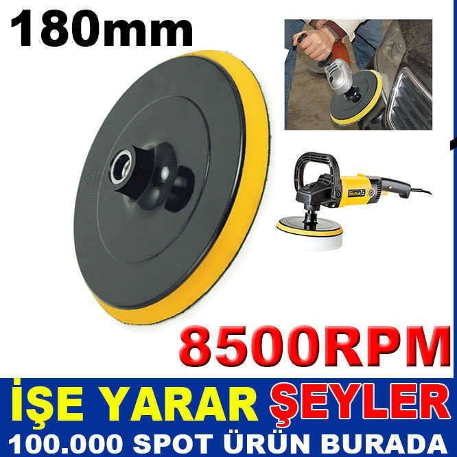 SGS 180mm CIRTLI DİSK ZIMPARA TABANI 8500Rpm