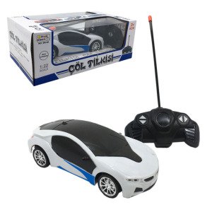 Usb Şarjlı Işıklı Full Fonksiyon Kumandalı Oyuncak Yarış Arabası 19cm 1:22 Ölçekli
