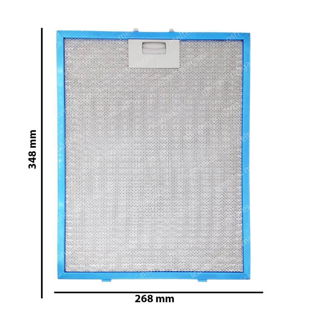 Davlumbaz 348mmx268mm Arka Ara 9.8 CM İki Tırnaklı Aspiratör Filtresi